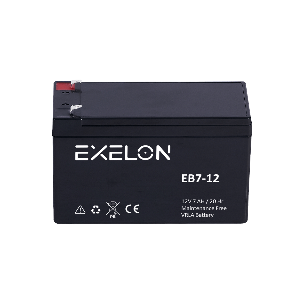 Exelon 12V 7Ah 20 Hr Kuru Tip Akü - Görsel 1